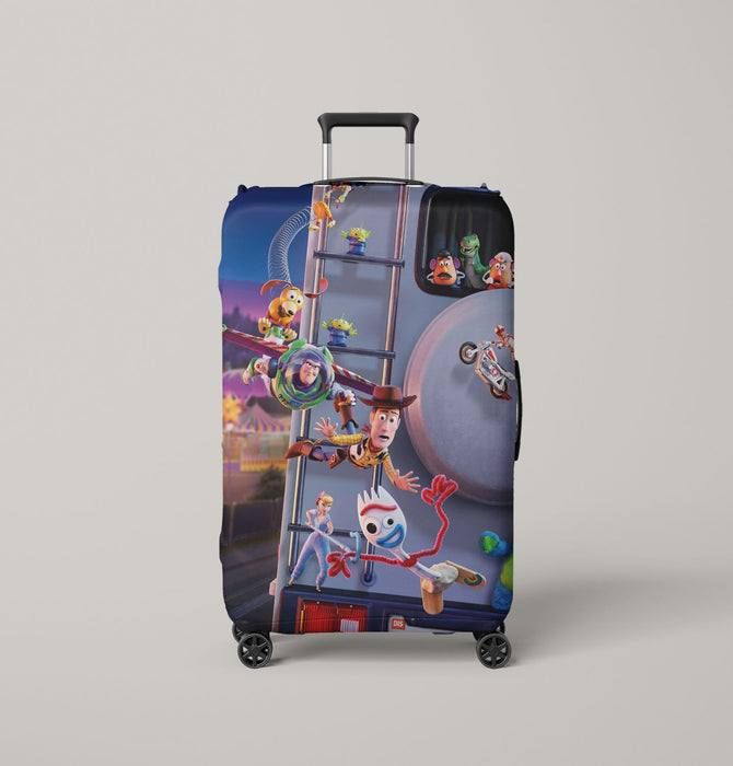 save friend toy story 4 scene Luggage Covers | Suitcase