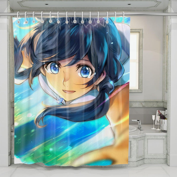 save me hina amano weathering with you shower curtains