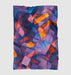 shattered low poly square Ultra soft fleece blanket