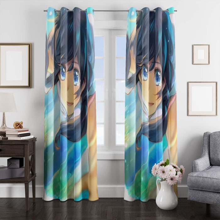 save me hina amano weathering with you window Curtain