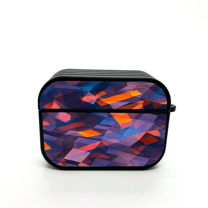 shattered low poly square airpods case