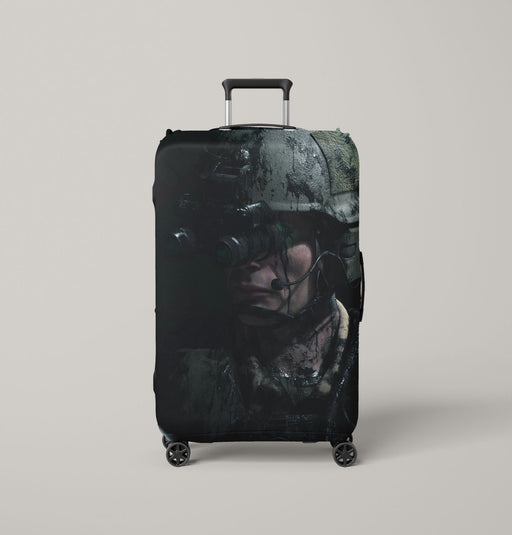 soldier mads mikkelsen death stranding Luggage Covers | Suitcase