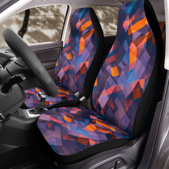 shattered low poly square Car Seat Covers