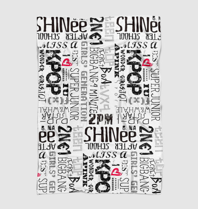 shinee bigbang super junior korean boy band Ultra soft fleece blanket