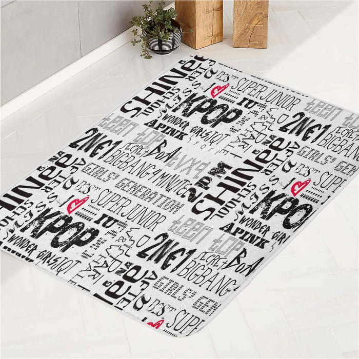 shinee bigbang super junior korean boy band bath rugs