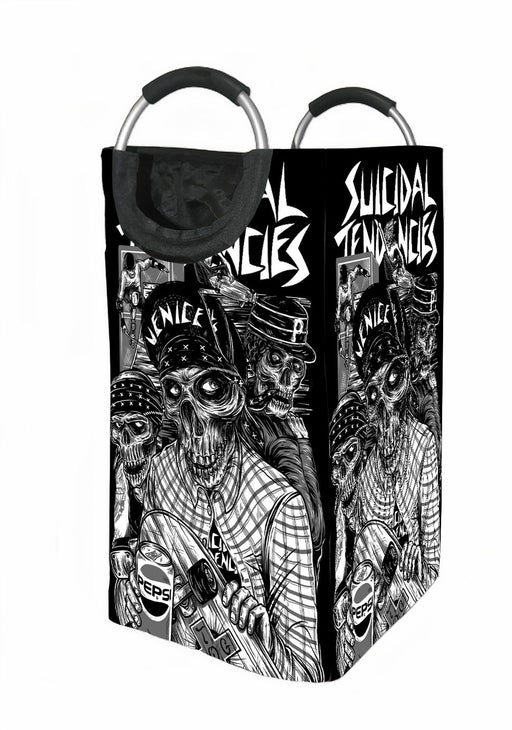 suicidal tendencies skull Laundry Hamper | Laundry Basket