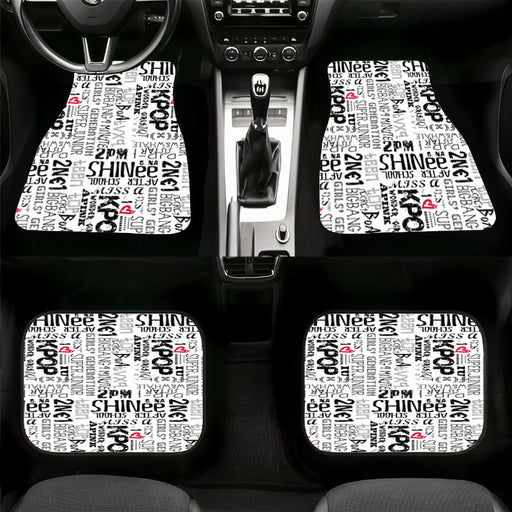 shinee bigbang super junior korean boy band Car floor mats Universal fit