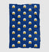 shocked emoticons blue Ultra soft fleece blanket