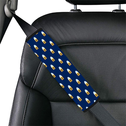 shocked emoticons blue Car seat belt cover