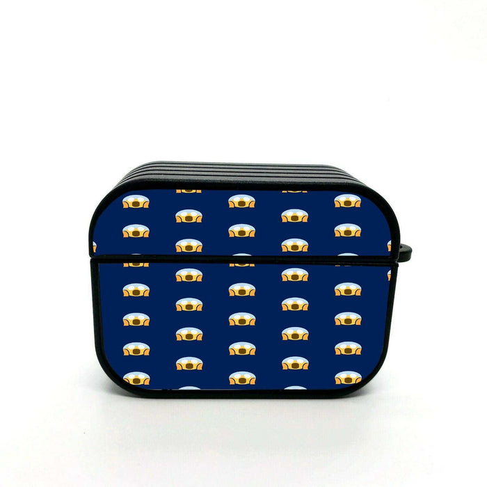 shocked emoticons blue airpods case