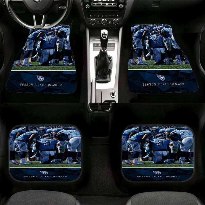 season ticket member of titans Car floor mats Universal fit