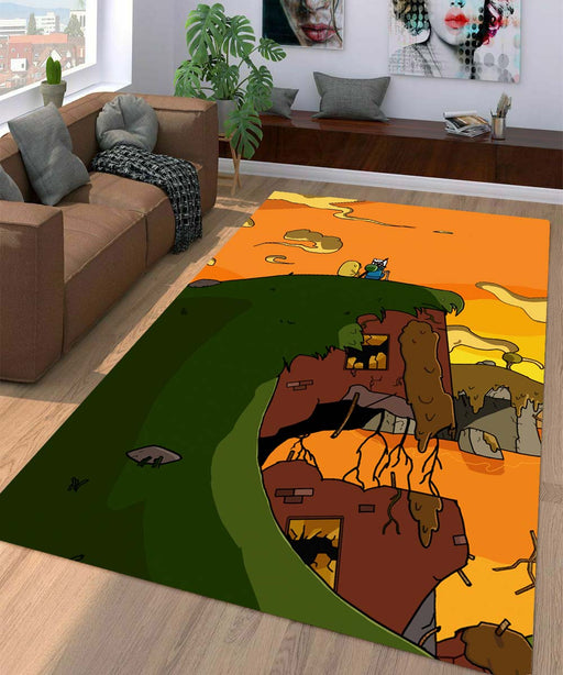 sunset finn and jack adventure time Living room carpet rugs