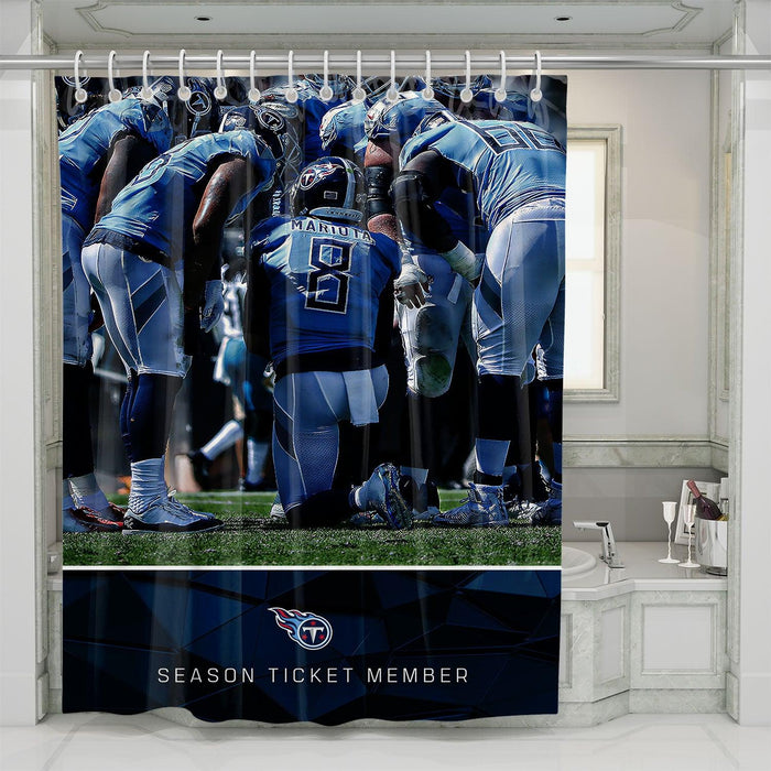 season ticket member of titans shower curtains