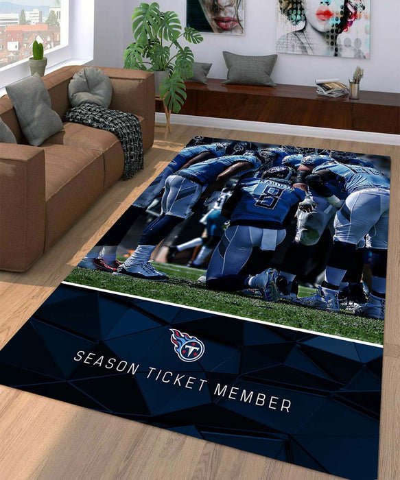 season ticket member of titans Living room carpet rugs