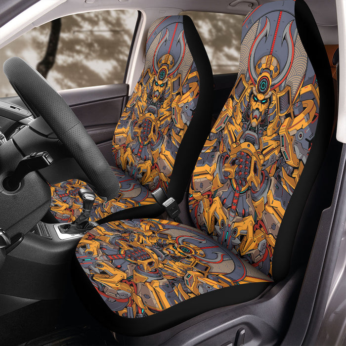 shogun yellow mecha robot Car Seat Covers