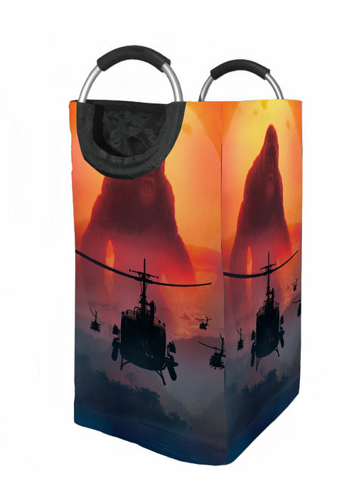 sunset kong skull island Laundry Hamper | Laundry Basket