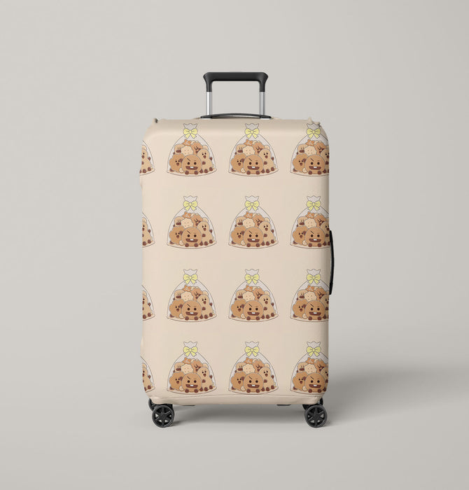 shooky suga cookies bangtan boys Luggage Cover | suitcase