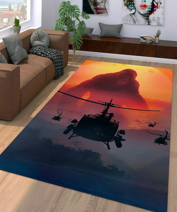 sunset kong skull island Living room carpet rugs