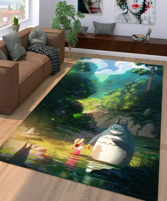 sunset mei totoro Living room carpet rugs