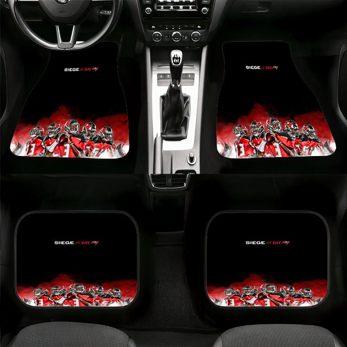 seige the day tampa bay buccaneers Car floor mats Universal fit