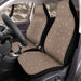 short brown curve lines Car Seat Covers