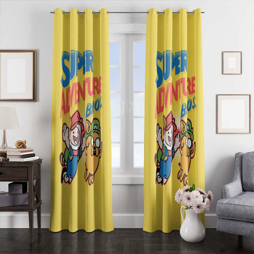 super adventure bross window curtains