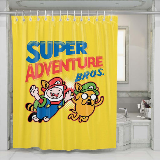 super adventure bross shower curtains