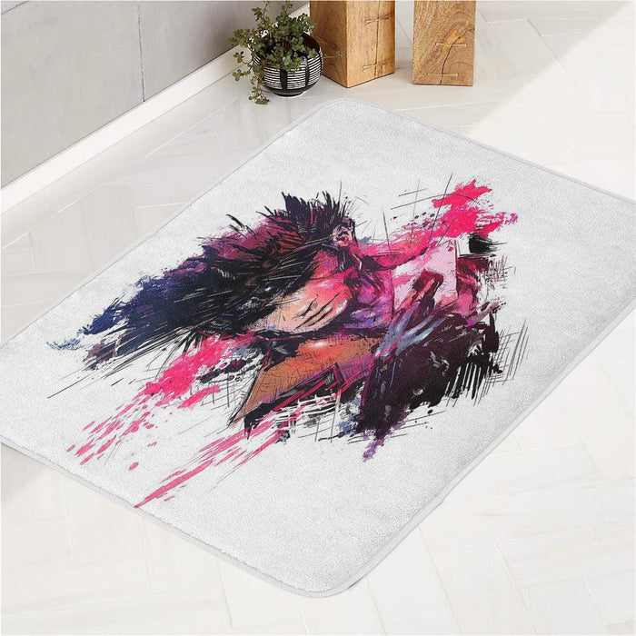 splash art gambit marvel bath rugs