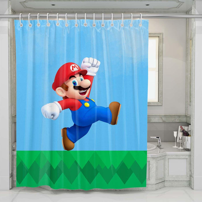 super mario 3d shower curtains