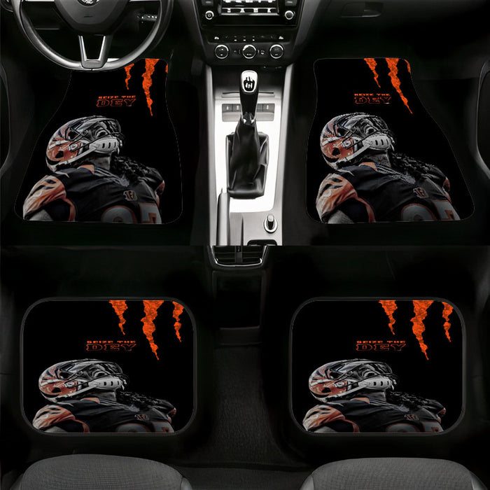 seize the dey of bengals nfl Car floor mats Universal fit