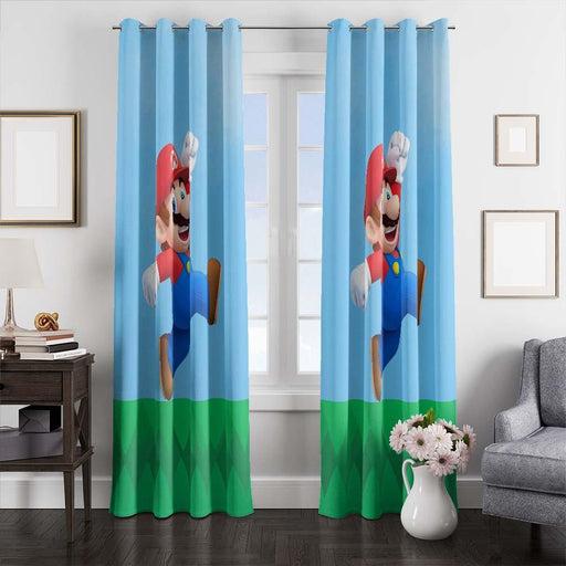 super mario 3d window curtains