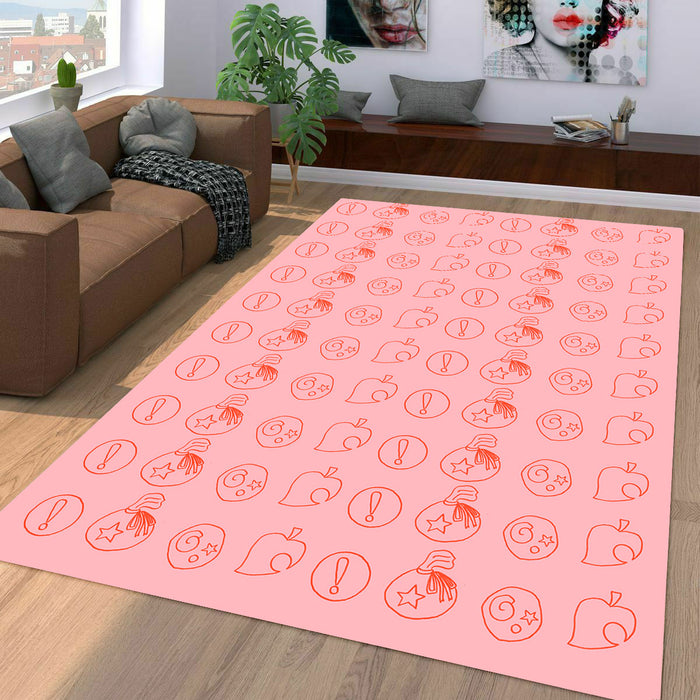 sign of animal crossing game Living room carpet rugs