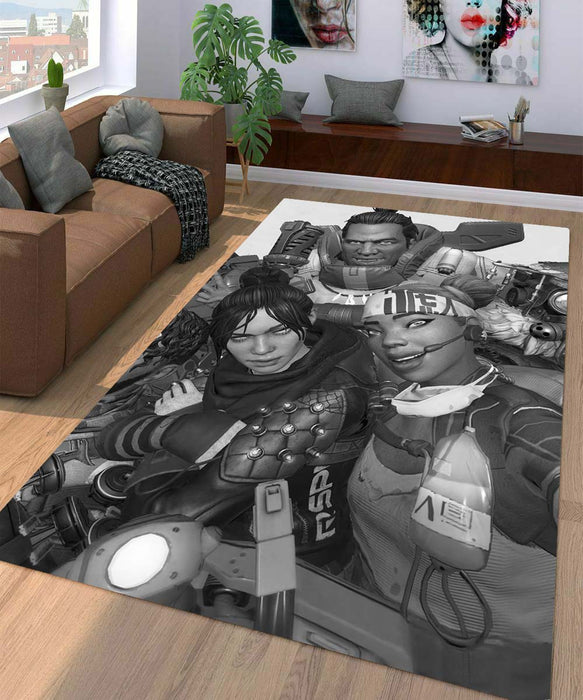 selfie character of apex legends Living room carpet rugs