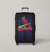 st louis cardinals logo in the dark Luggage Covers | Suitcase