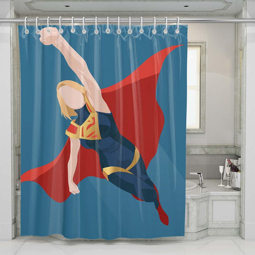 supergirl dc comics shower curtains