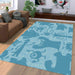 silhouette character of monster university Living room carpet rugs