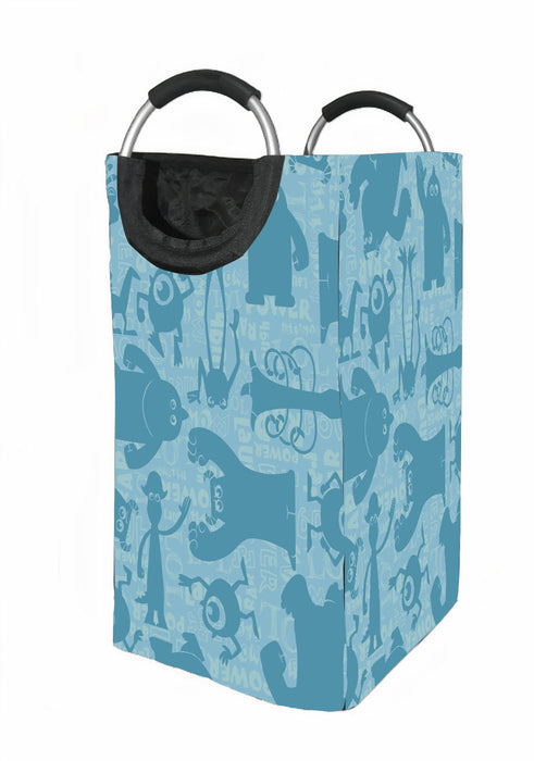 silhouette character of monster university Laundry Hamper | Laundry Basket