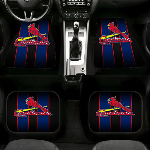 st louis cardinals logo in the dark Car floor mats Universal fit