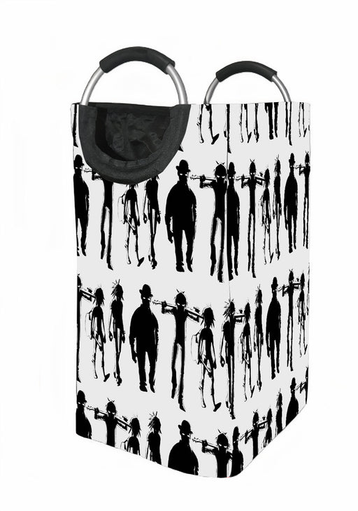 silhouette member of gorillaz Laundry Hamper | Laundry Basket