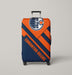 shadow edmonton oilers orange blue Luggage Covers | Suitcase