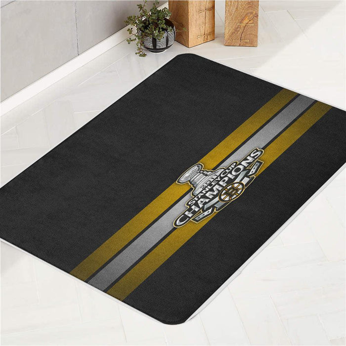 stainley cup champions boston bruins bath rugs