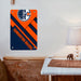 shadow edmonton oilers orange blue Poster Metal print wall art