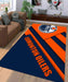 shadow edmonton oilers orange blue Living room carpet rugs