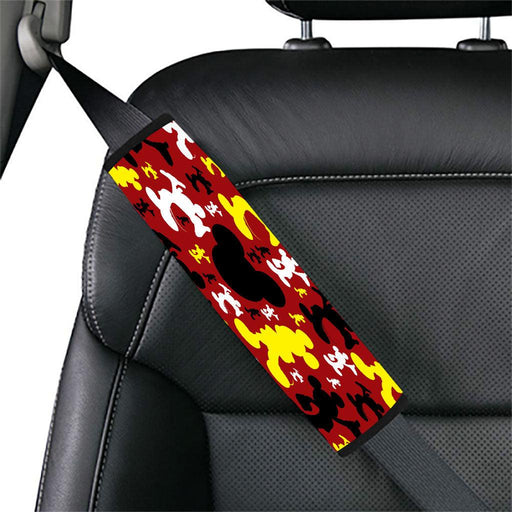 silhouette mickey mouse red Car seat belt cover