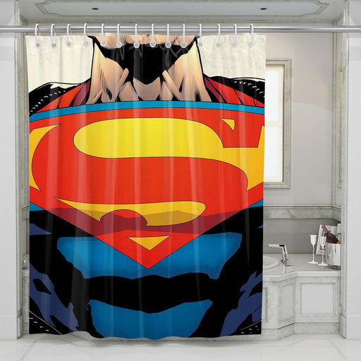 superman body shower curtains