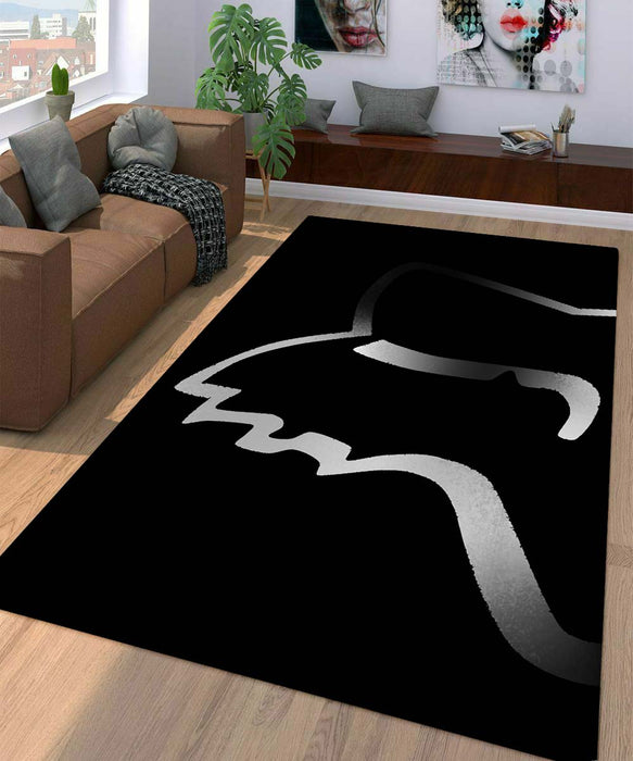 shadow fox logo icon Living room carpet rugs