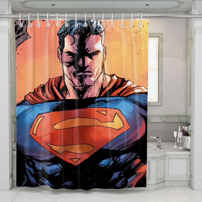 superman comic shower curtains