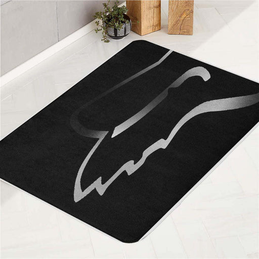 shadow fox logo icon bath rugs