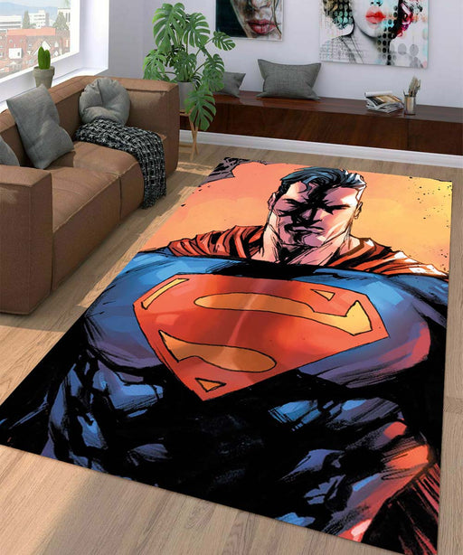 superman comic Living room carpet rugs