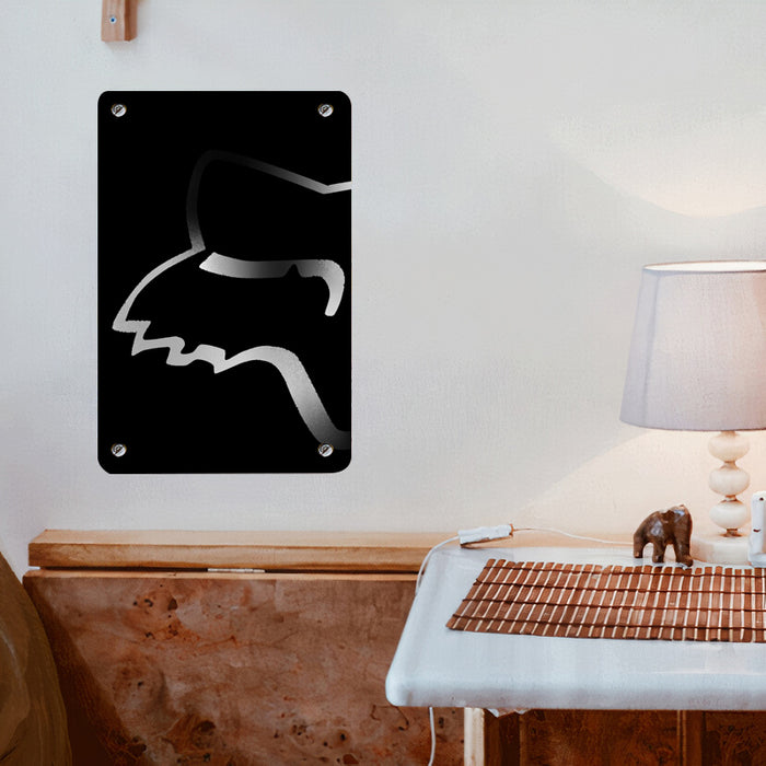 shadow fox logo icon Poster Metal print wall art